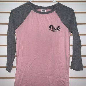 Pink and gray Victoria Secret Pink shirt